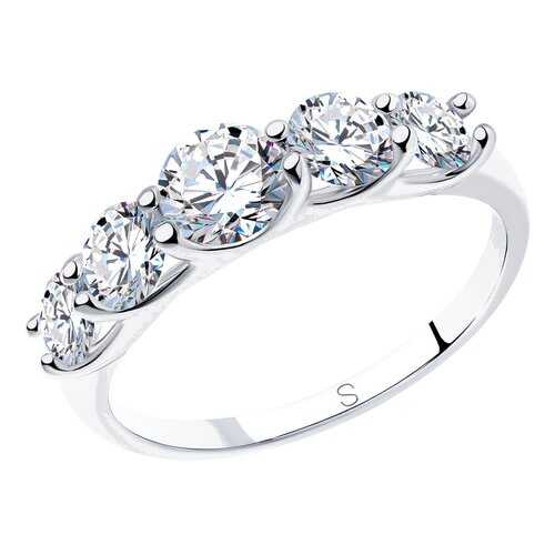 Кольцо женское SOKOLOV из серебра со Swarovski Zirconia 89010041 р.17.5 в Кира Пластинина