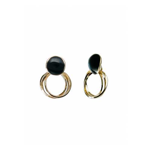 Серьги Corona style B006EEH03191-BLACK в Кира Пластинина