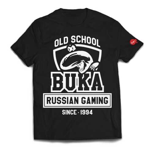 Футболка BUKA OLD SCHOOL черная L в Кира Пластинина