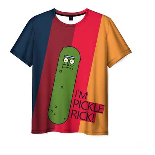 Футболка мужская ВсеМайки Pickle Rick разноцветная 4XL в Кира Пластинина