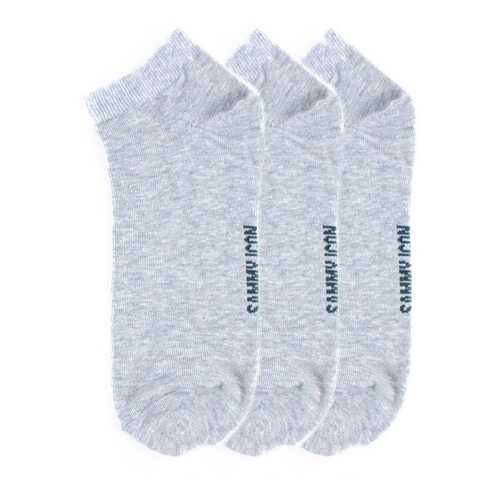 Комплект однотонных носков Sammy Icon Ankle Solid - 3 Pair Set - Grey в Кира Пластинина