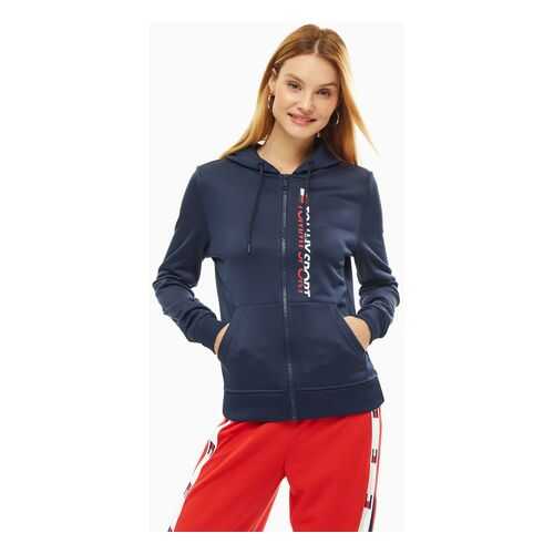 Толстовка женская Tommy Sport S10S100165 401 синяя XS в Кира Пластинина